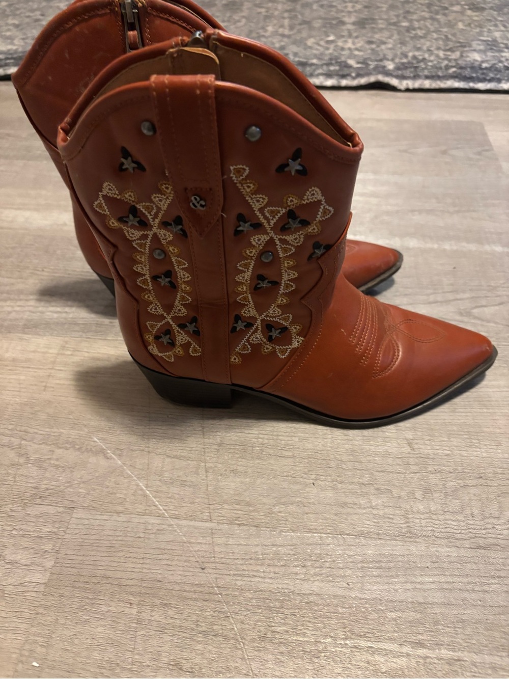 Sam And Libby Boots Size 9 Western Embroidery Cowboy Cowgirl Rodeo Ranch Farm - Picture 3 of 8